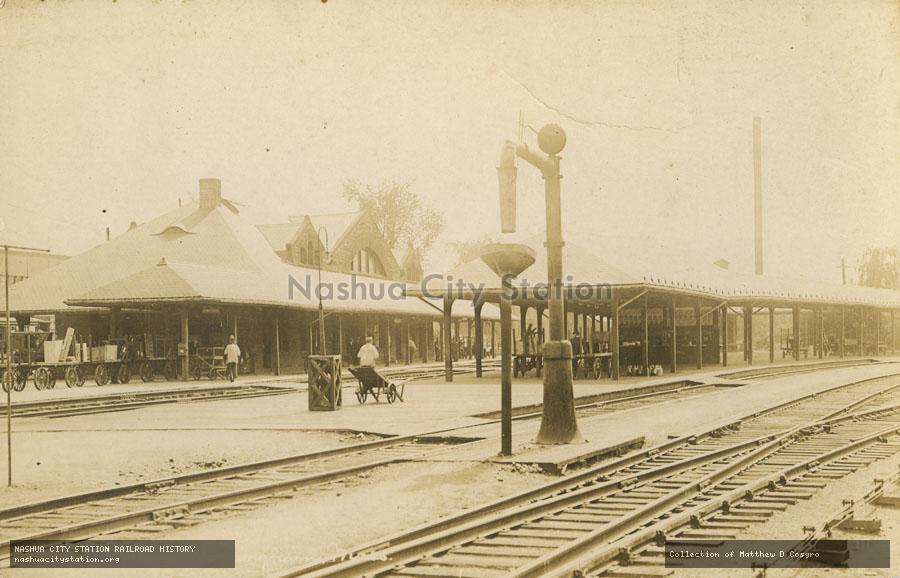 Postcard: Railroad Station, Framingham, Massachusetts